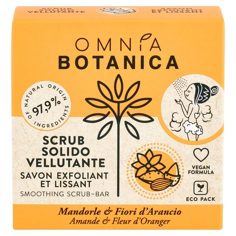 Omnia Botanica Scrub Solido Vellutante Mandorle & Fiori d'Arancio 100 g